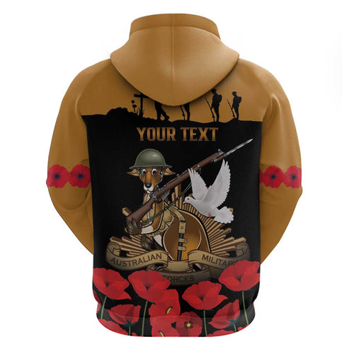 Australia ANZAC Day Personalised Hoodie Honouring The Animals That Served