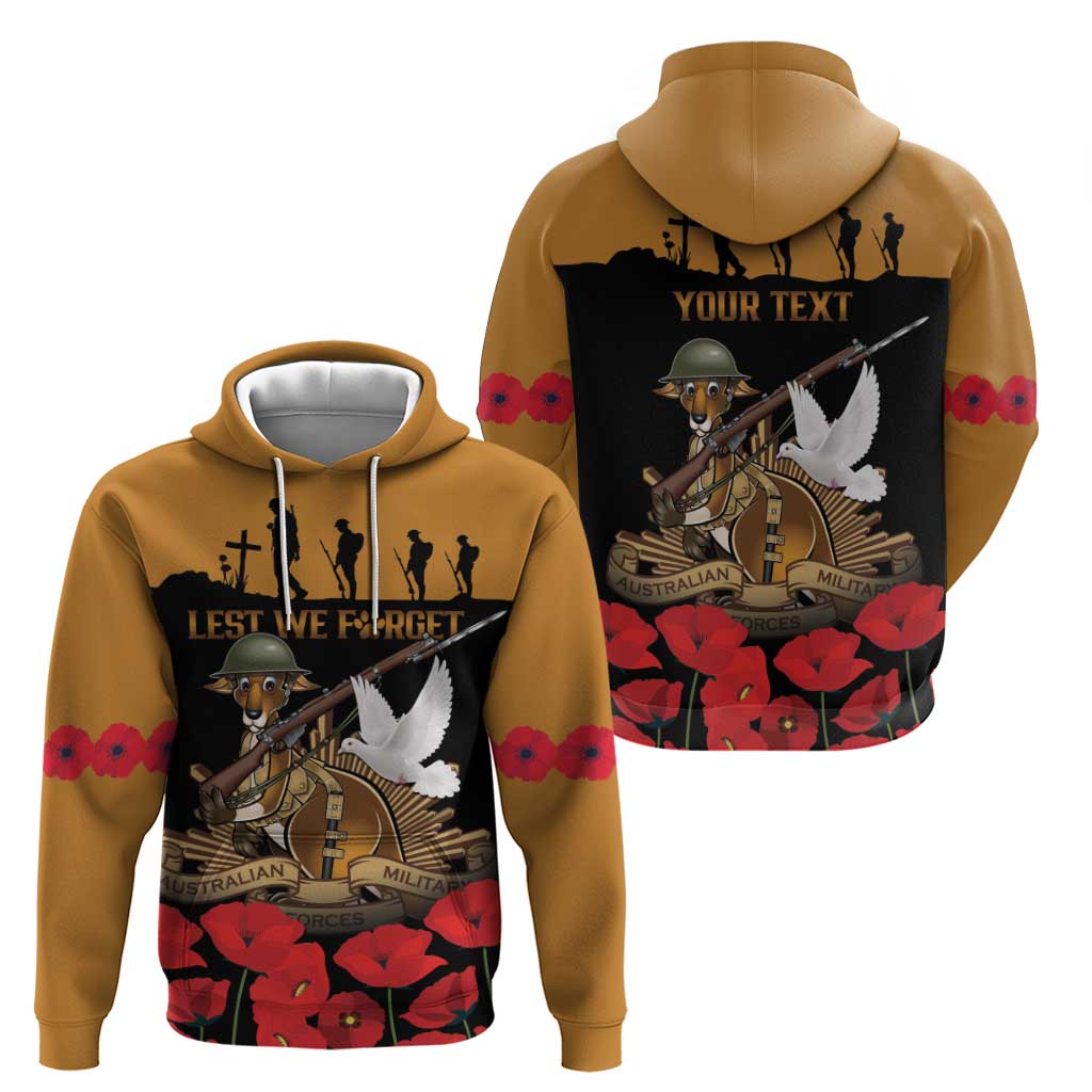 Australia ANZAC Day Personalised Hoodie Honouring The Animals That Served