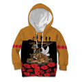 Australia ANZAC Day Personalised Kid Hoodie Honouring The Animals That Served