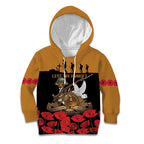 Australia ANZAC Day Personalised Kid Hoodie Honouring The Animals That Served