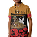 Australia ANZAC Day Personalised Kid Polo Shirt Honouring The Animals That Served