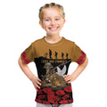 Australia ANZAC Day Personalised Kid T Shirt Honouring The Animals That Served