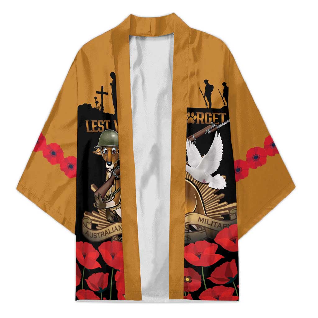 Australia ANZAC Day Personalised Kimono Honouring The Animals That Served