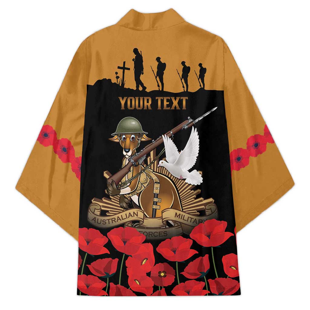 Australia ANZAC Day Personalised Kimono Honouring The Animals That Served