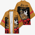 Australia ANZAC Day Personalised Kimono Honouring The Animals That Served