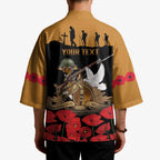 Australia ANZAC Day Personalised Kimono Honouring The Animals That Served