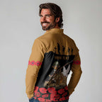 Australia ANZAC Day Personalised Long Sleeve Polo Shirt Honouring The Animals That Served