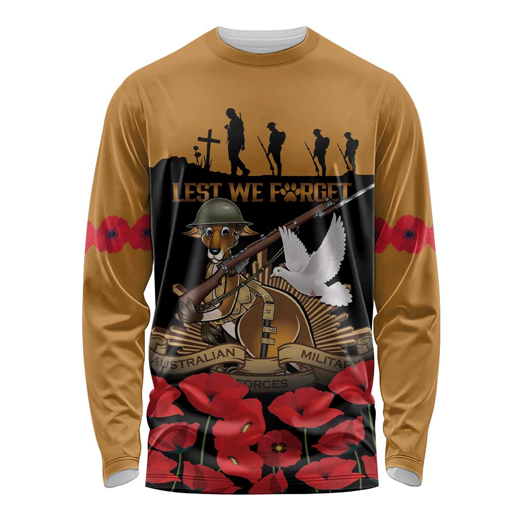 Australia ANZAC Day Personalised Long Sleeve Shirt Honouring The Animals That Served