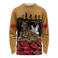 Australia ANZAC Day Personalised Long Sleeve Shirt Honouring The Animals That Served