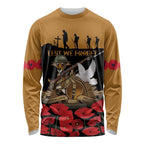 Australia ANZAC Day Personalised Long Sleeve Shirt Honouring The Animals That Served