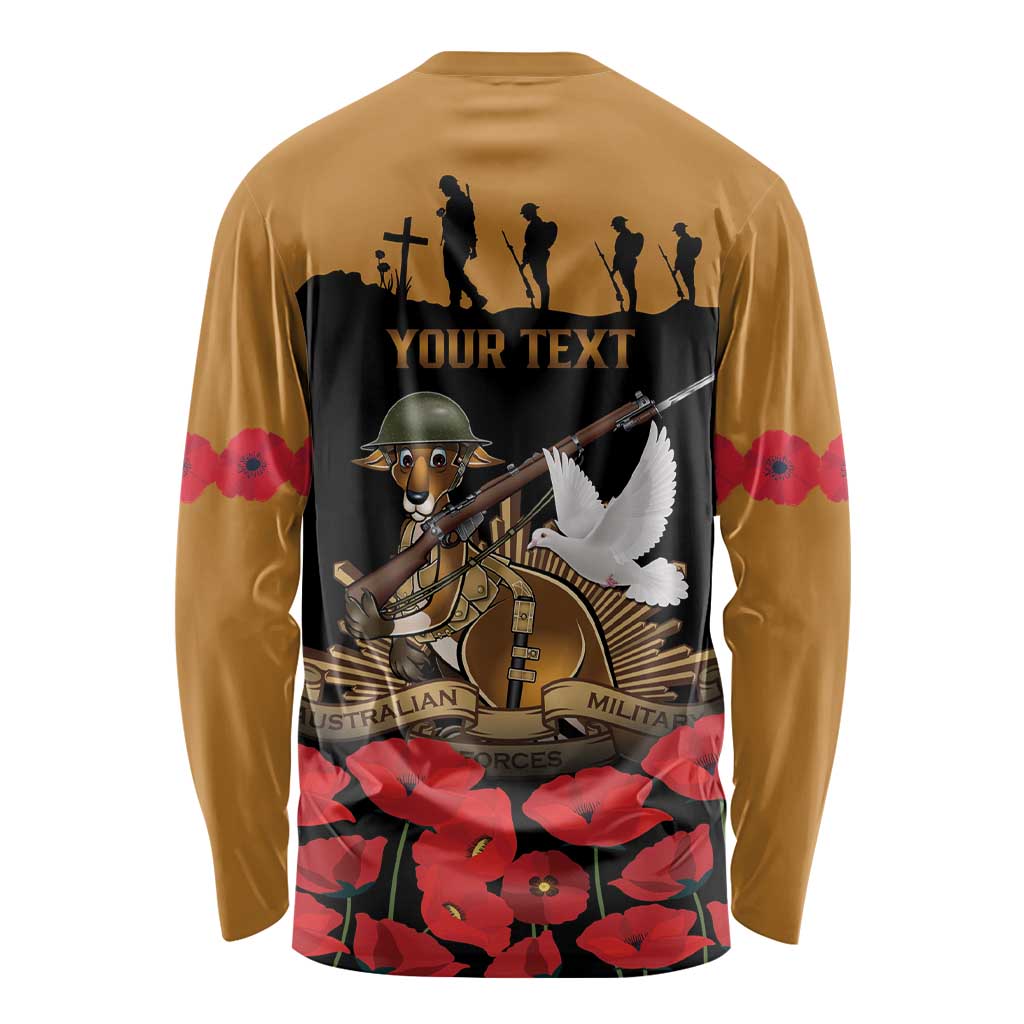 Australia ANZAC Day Personalised Long Sleeve Shirt Honouring The Animals That Served