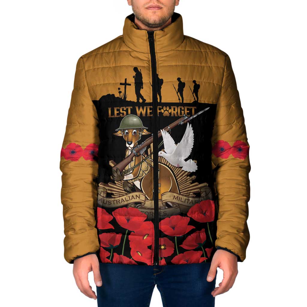 Australia ANZAC Day Personalised Padded Jacket Honouring The Animals That Served