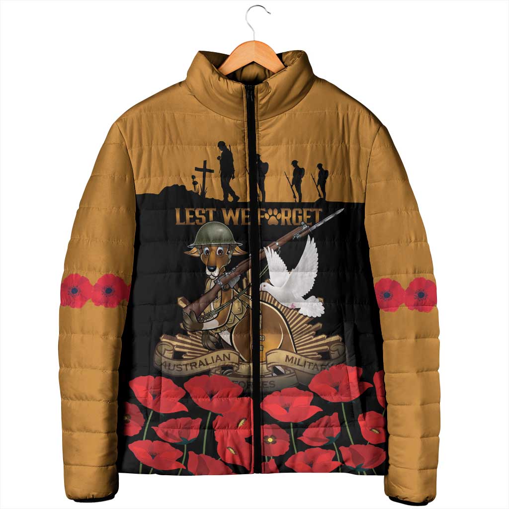 Australia ANZAC Day Personalised Padded Jacket Honouring The Animals That Served