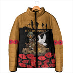 Australia ANZAC Day Personalised Padded Jacket Honouring The Animals That Served