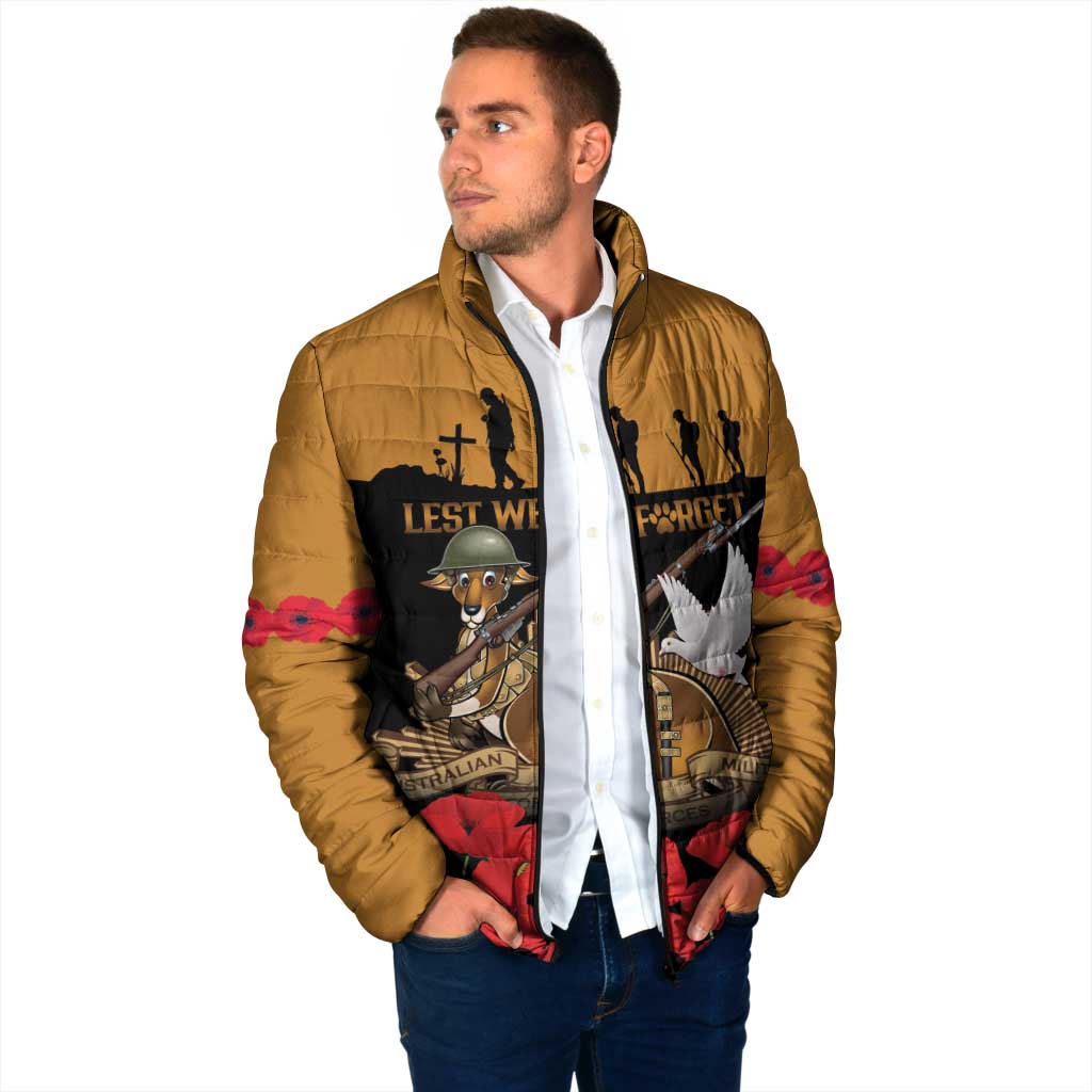 Australia ANZAC Day Personalised Padded Jacket Honouring The Animals That Served