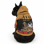 Australia ANZAC Day Personalised Pet Hoodie Honouring The Animals That Served