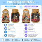 Australia ANZAC Day Personalised Pet Hoodie Honouring The Animals That Served