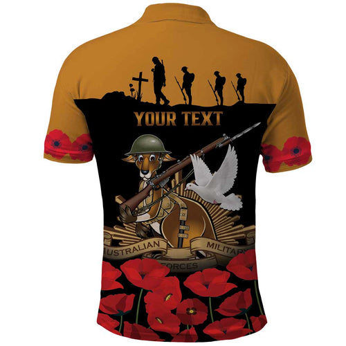 Australia ANZAC Day Personalised Polo Shirt Honouring The Animals That Served