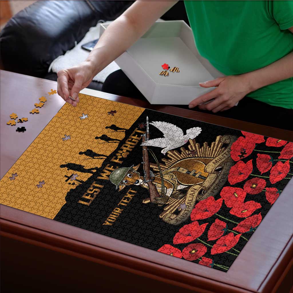 Australia ANZAC Day Personalised Puzzle Honouring The Animals That Served