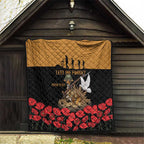 Australia ANZAC Day Personalised Quilt Honouring The Animals That Served