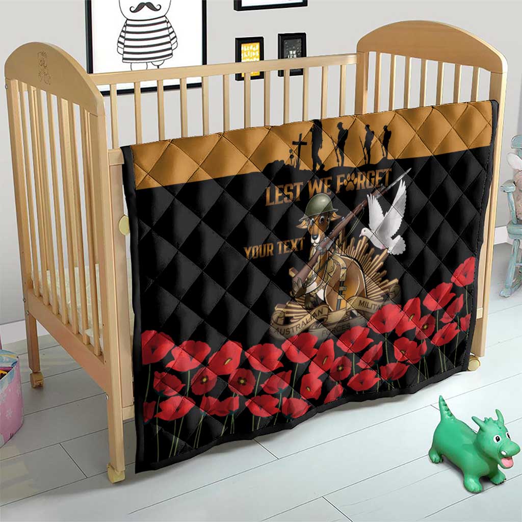 Australia ANZAC Day Personalised Quilt Honouring The Animals That Served