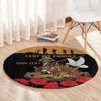 Australia ANZAC Day Personalised Round Carpet Honouring The Animals That Served