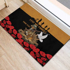 Australia ANZAC Day Personalised Rubber Doormat Honouring The Animals That Served