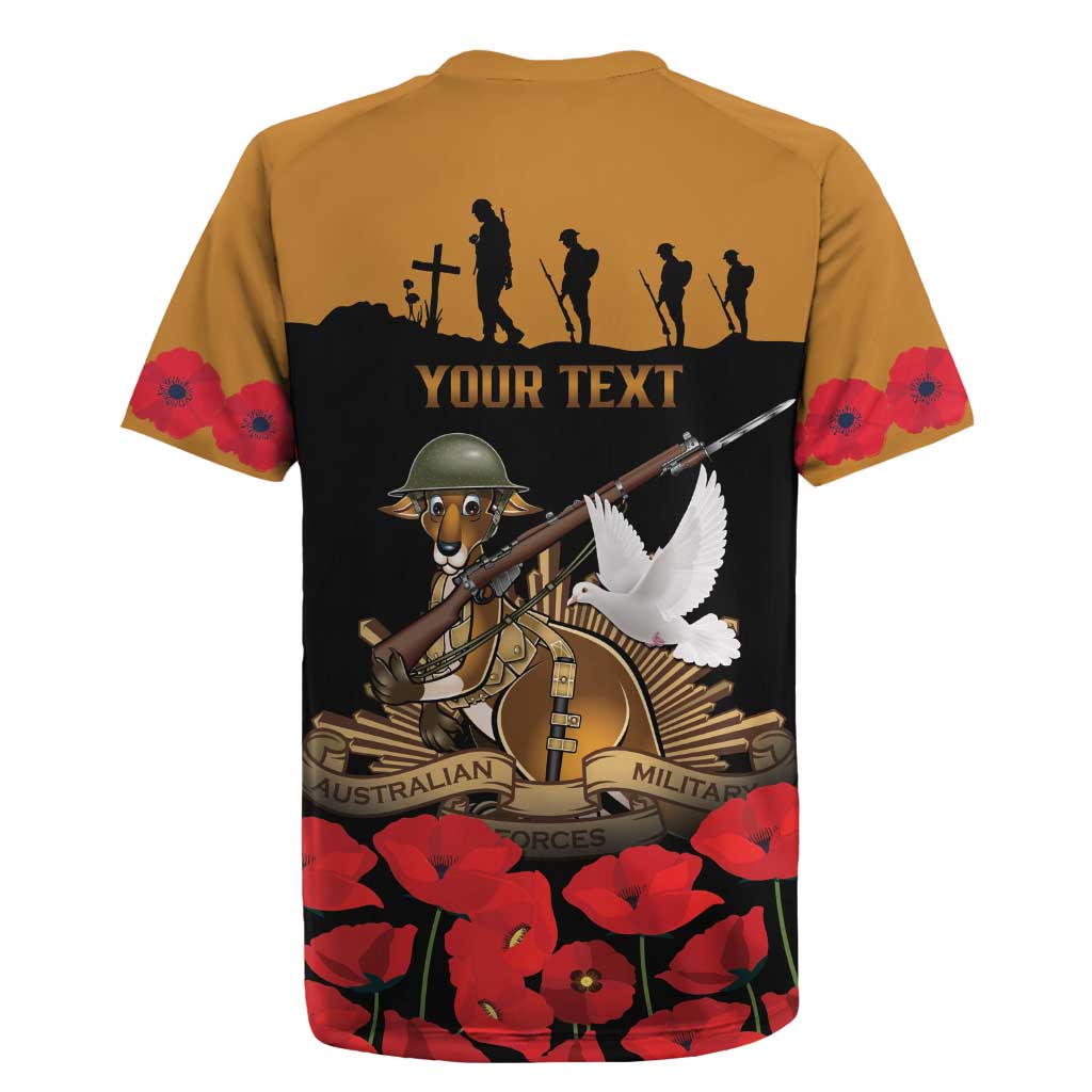 Australia ANZAC Day Personalised Rugby Jersey Honouring The Animals That Served