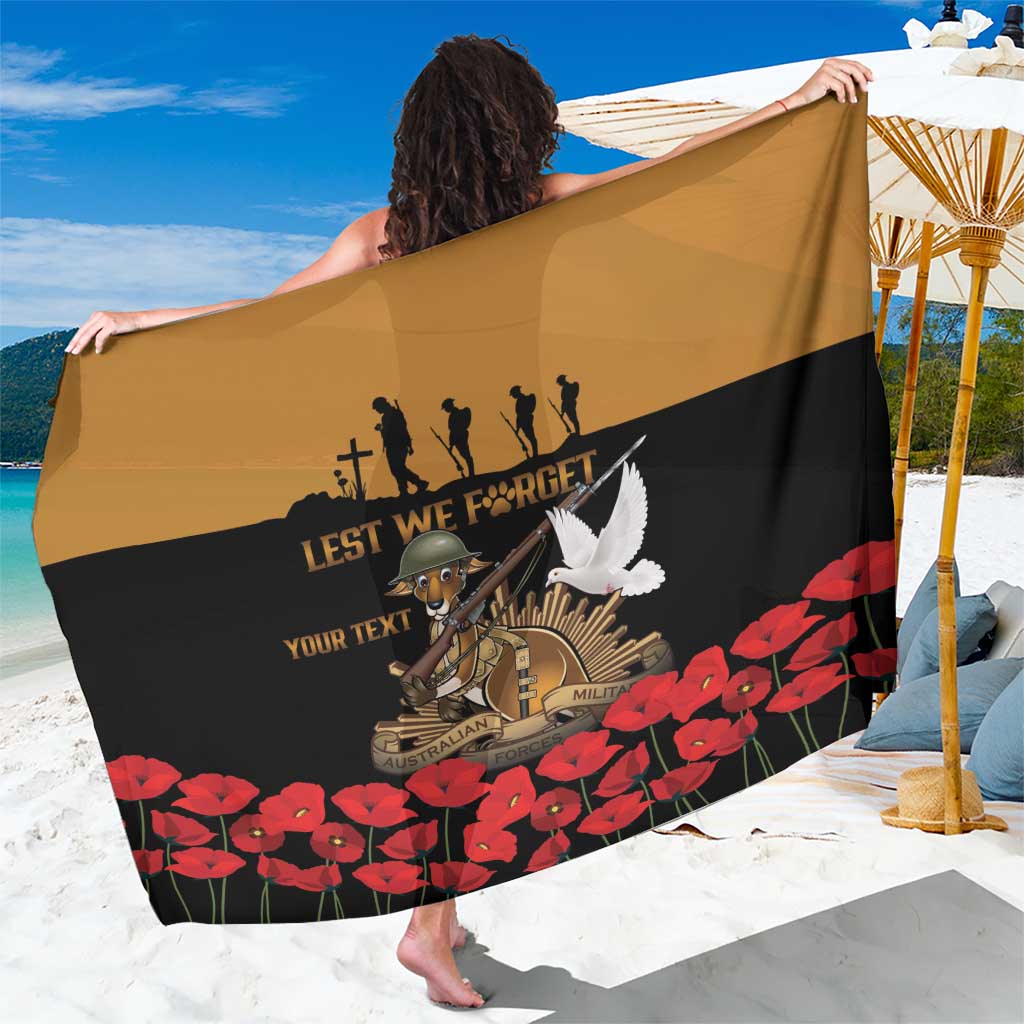 Australia ANZAC Day Personalised Sarong Honouring The Animals That Served