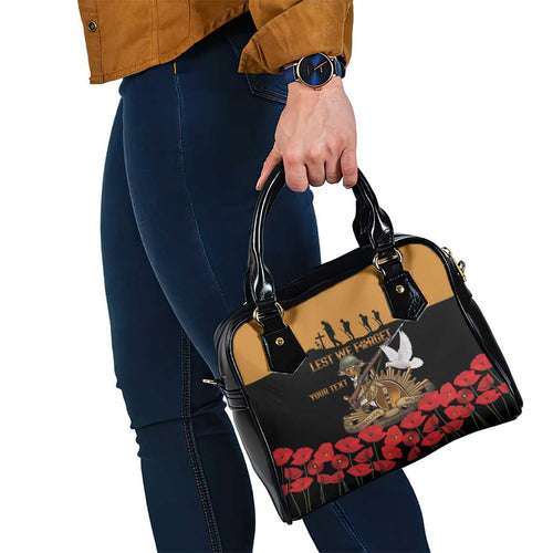 Australia ANZAC Day Personalised Shoulder Handbag Honouring The Animals That Served