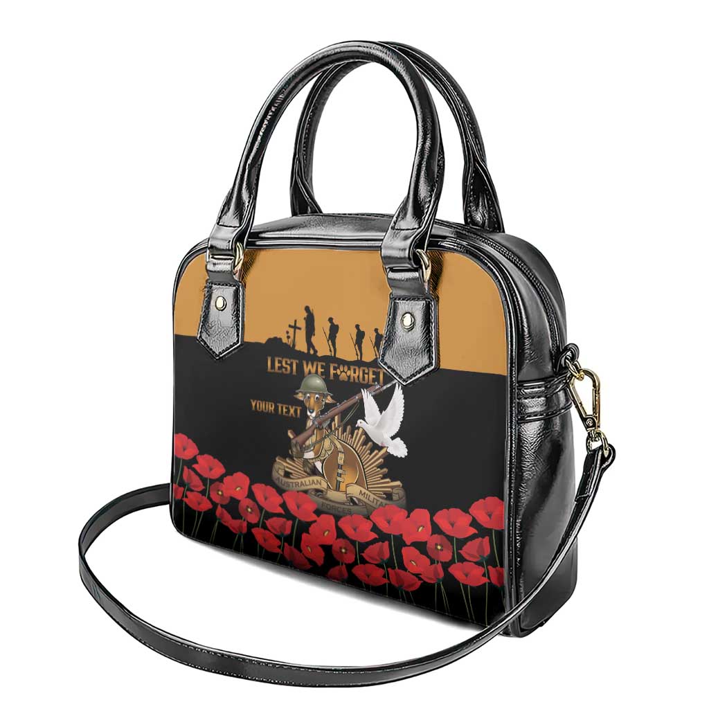 Australia ANZAC Day Personalised Shoulder Handbag Honouring The Animals That Served