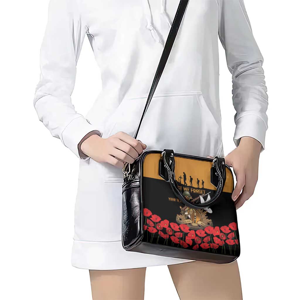 Australia ANZAC Day Personalised Shoulder Handbag Honouring The Animals That Served