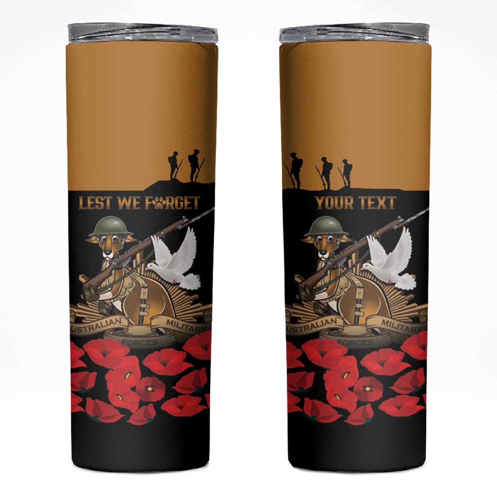 Australia ANZAC Day Personalised Skinny Tumbler Honouring The Animals That Served