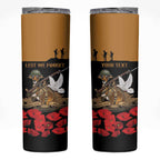 Australia ANZAC Day Personalised Skinny Tumbler Honouring The Animals That Served