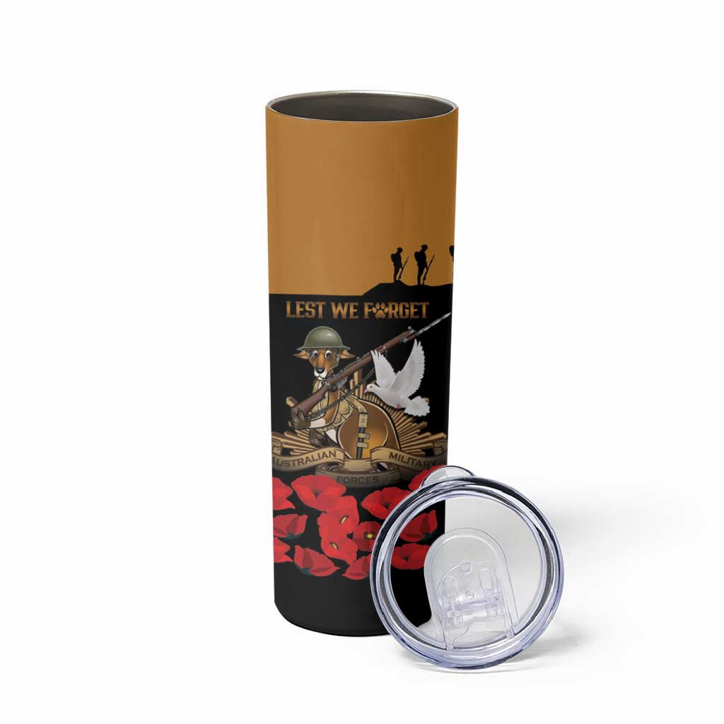 Australia ANZAC Day Personalised Skinny Tumbler Honouring The Animals That Served