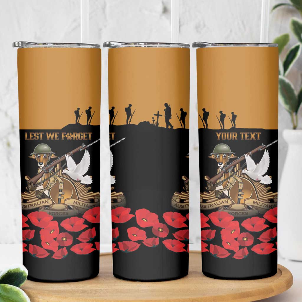 Australia ANZAC Day Personalised Skinny Tumbler Honouring The Animals That Served