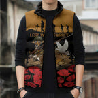 Australia ANZAC Day Personalised Sleeveless Puffer Jacket Honouring The Animals That Served