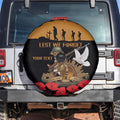 Australia ANZAC Day Personalised Spare Tire Cover Honouring The Animals That Served