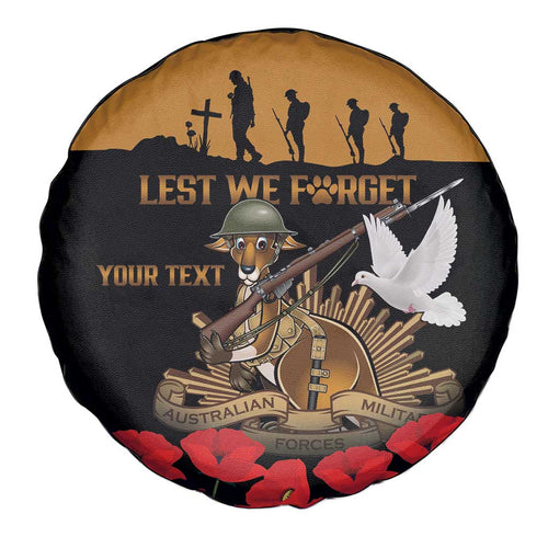 Australia ANZAC Day Personalised Spare Tire Cover Honouring The Animals That Served