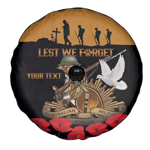 Australia ANZAC Day Personalised Spare Tire Cover Honouring The Animals That Served