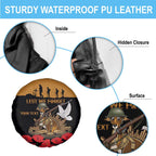 Australia ANZAC Day Personalised Spare Tire Cover Honouring The Animals That Served