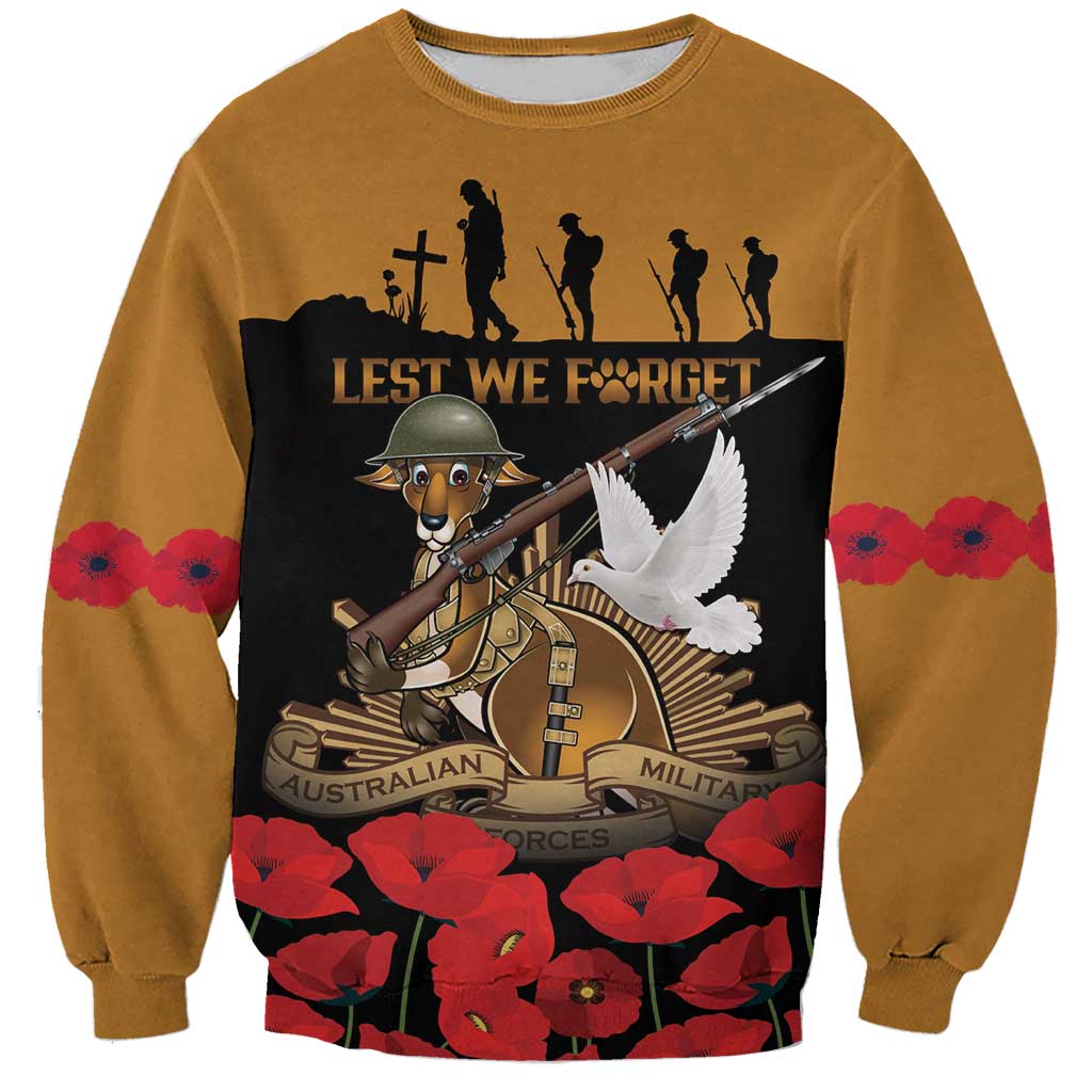 Australia ANZAC Day Personalised Sweatshirt Honouring The Animals That Served