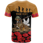 Australia ANZAC Day Personalised T Shirt Honouring The Animals That Served