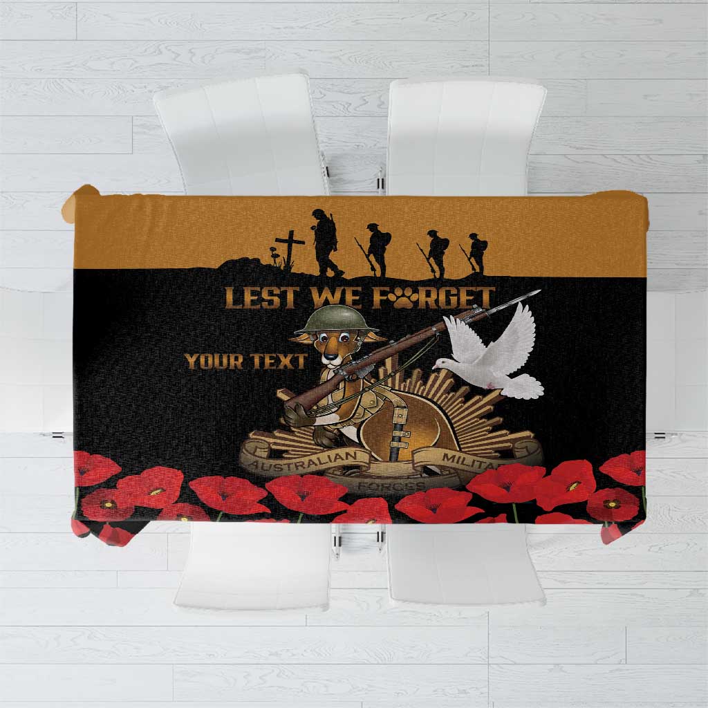 Australia ANZAC Day Personalised Tablecloth Honouring The Animals That Served