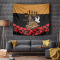 Australia ANZAC Day Personalised Tapestry Honouring The Animals That Served