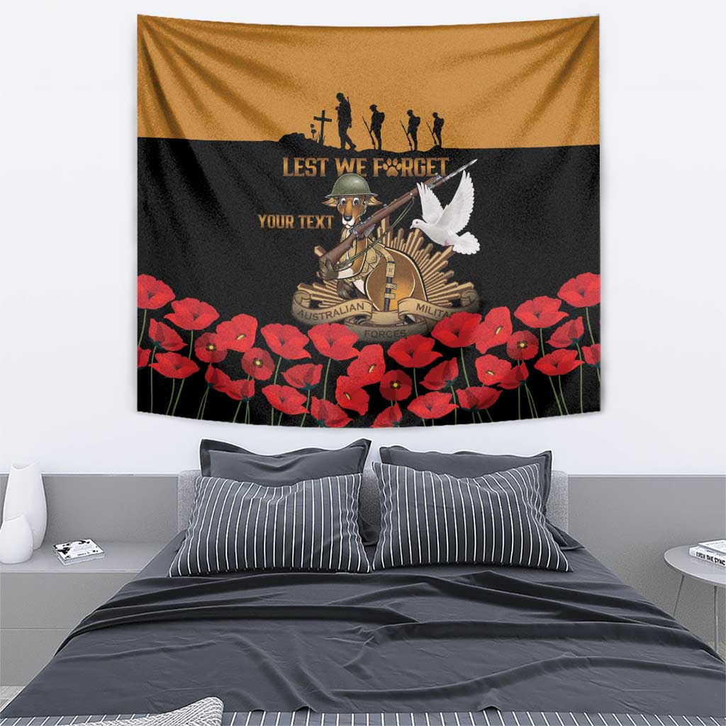 Australia ANZAC Day Personalised Tapestry Honouring The Animals That Served