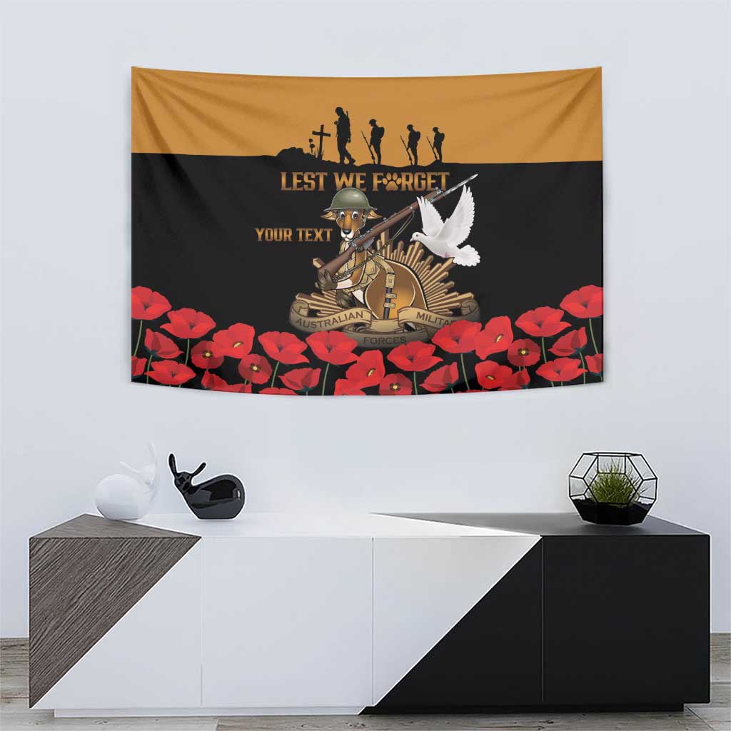 Australia ANZAC Day Personalised Tapestry Honouring The Animals That Served