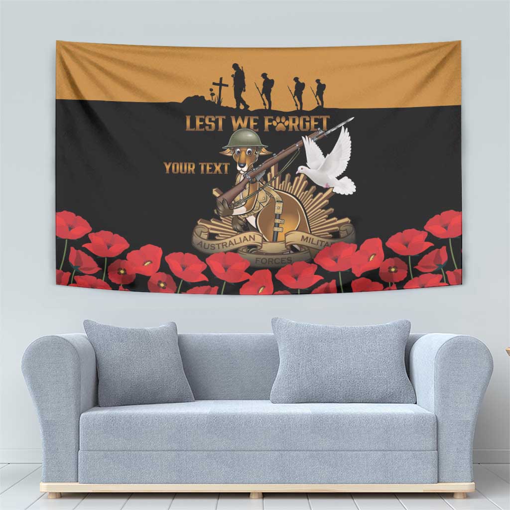 Australia ANZAC Day Personalised Tapestry Honouring The Animals That Served