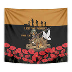 Australia ANZAC Day Personalised Tapestry Honouring The Animals That Served