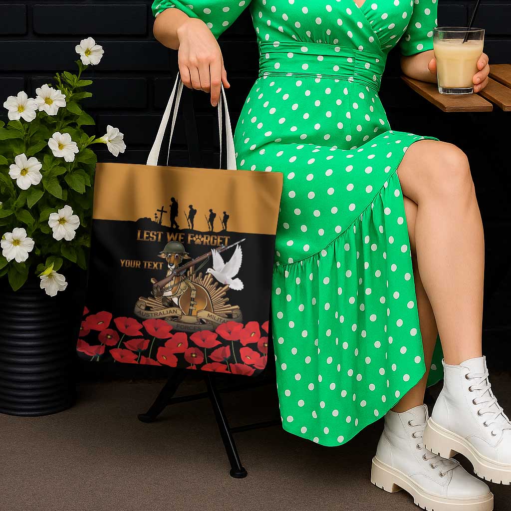 Australia ANZAC Day Personalised Tote Bag Honouring The Animals That Served